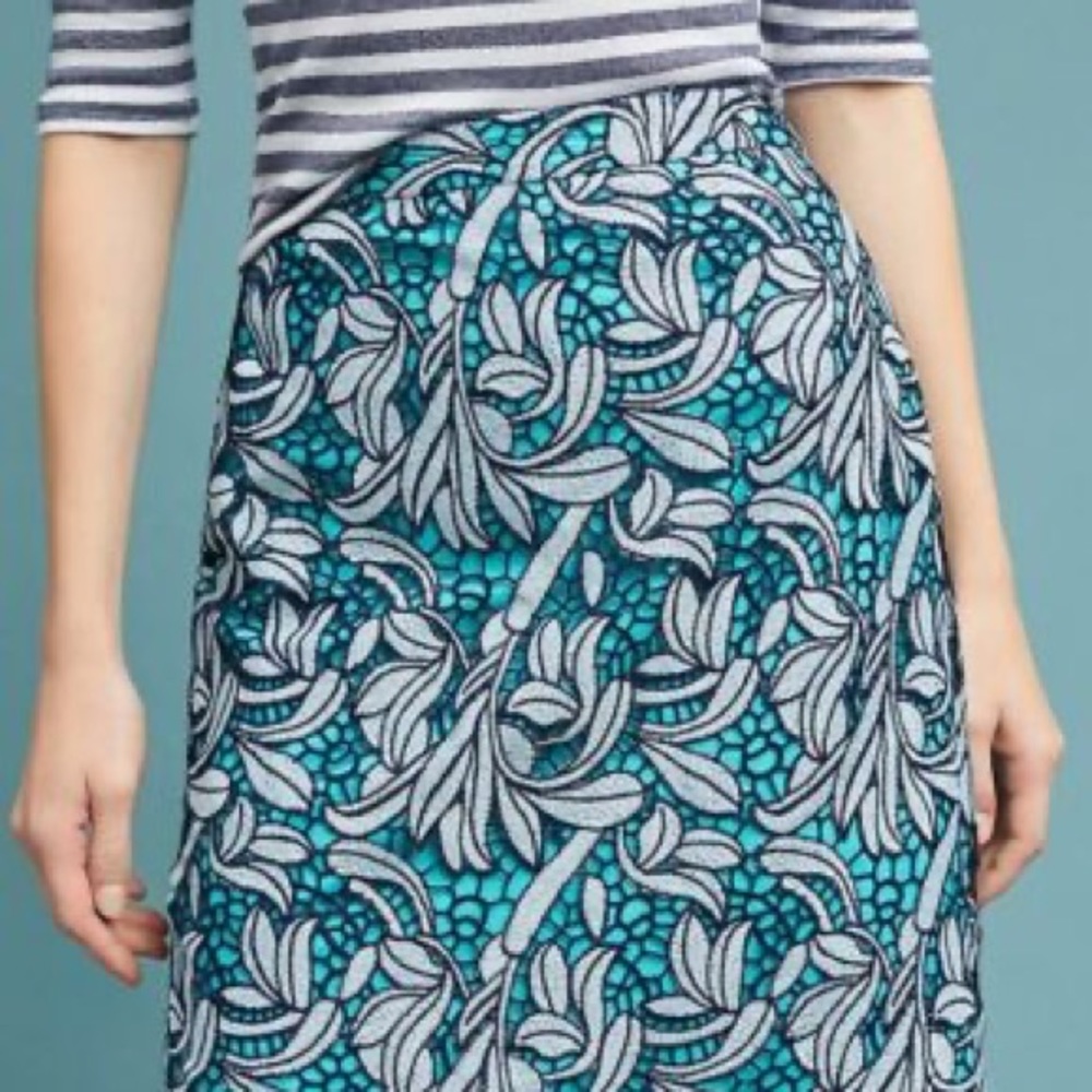 Maeve Lace Pencil Skirt